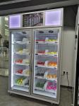 Remote Control Vegetable Smart Vending Fridge With Card Reader