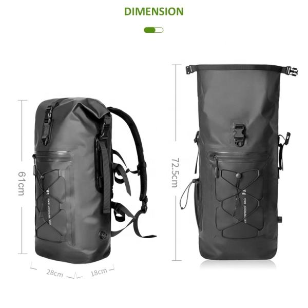 ODM Motorcycle Waterproof Camping Bag 500D PVC For Outdoor Hiking