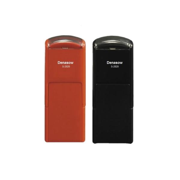 Cheap and Good Denasow Plastic ABS PP Material Square 20mm Custom Self Inking Rubber Stamp Inked Pad