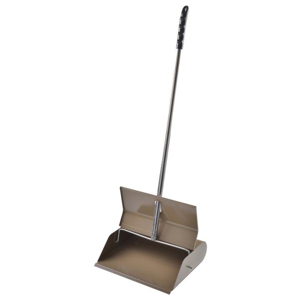 Quality Heavy Duty Metal 30x8x95cm Long Handle Dustpan Brush Set Self Closed Lobby Household for sale