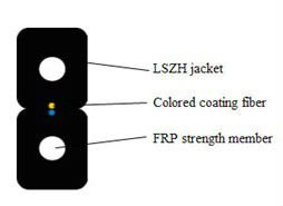 Outdoor Duct FTTH Drop Fiber Cable Armored