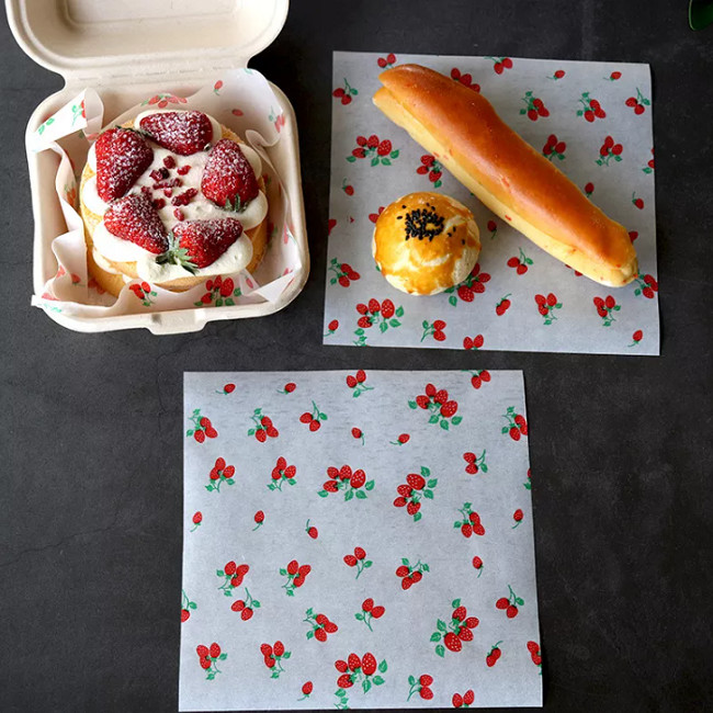 Reusable Custom Printed Food Wrapping Paper Varnish 80g For Baking