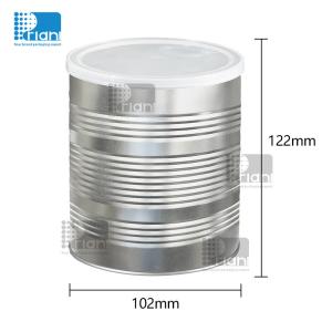 Recycled Round Metal Tin Can 170ml-3000ml Capacity OEM Services