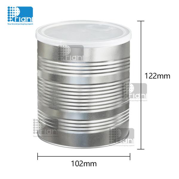 Quality Recycled Round Metal Tin Can 170ml-3000ml Capacity OEM Services for sale