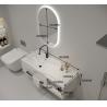 Buy cheap White Gold Bathroom Vanity with Countertop Wall Mounted SLABS/SINTERSTONE from wholesalers