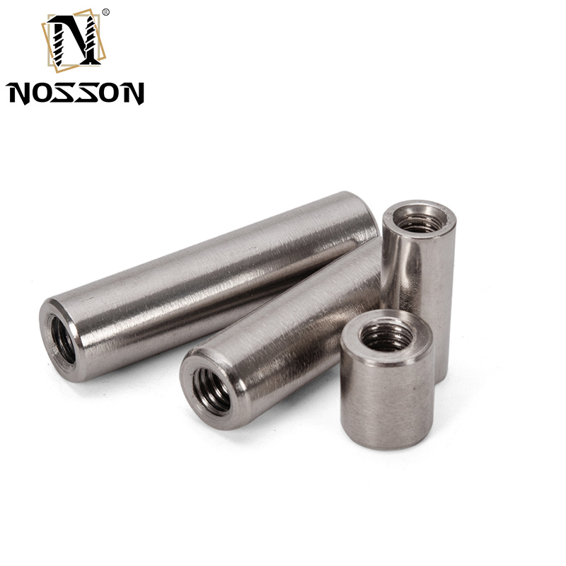 M3 M4 M5 M6 M8 M10 Black Oxide Finish Female Thread Straight Fitting Long Hex Sleeve Coupling Nut in 304 Stainless Steel