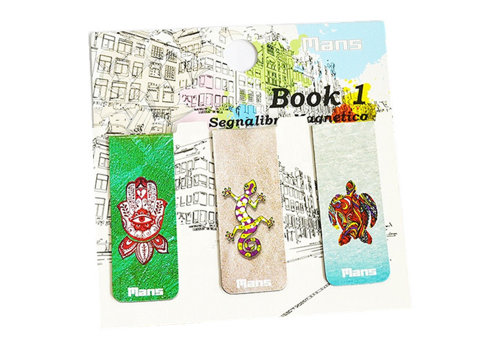 Kids Cute Synthetic Paper 6*2.5cm Magnetic Bookmark Clips Cheap Personalized Bookmarks
