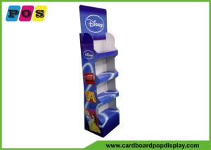 China Retail Stores Portable Cardboard Merchandising Displays With 4 Trays And CMYK Printing FL170 on sale