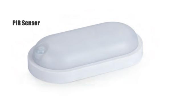 Quality Oval PIR Surface Mounted LED Bulkhead Light IP54 for sale