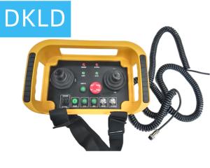 Wired industrial remote control for wheel group control of truck loading aircraft