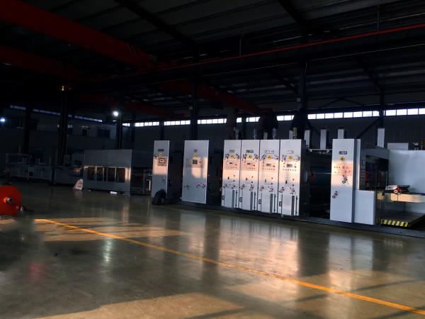 Quality Carton Box Package Line Automatic Flexo Printing Slotting Die Cutting Folding Gluing Bundling Machine for sale