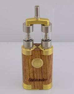 Vaporizer mech mods vapor wooden mod double atomizer  Chainsmoker  mod