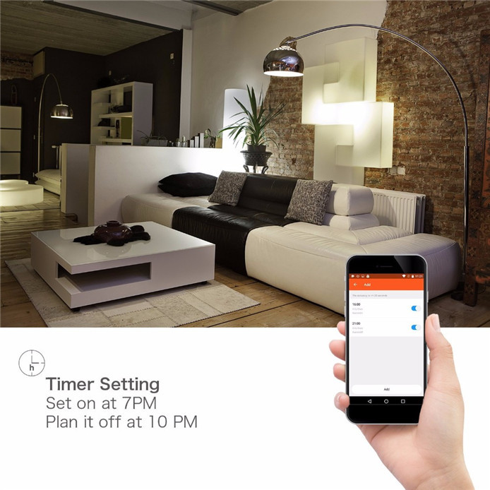 Auto Timer Wifi Led Light Bulbs , Energy Saving Wifi Enabled Light Bulbs