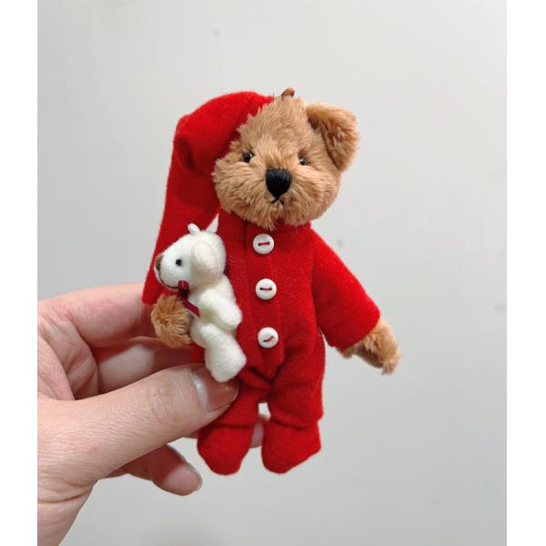 Teddy Bear Plush Joint Plush Bear Doll Key Chain Stuffed Animal Toys