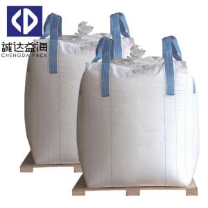 China 1000kg Bulk FIBC Bulk Bags Container Top Fill Spout Cross Corner Loop wholesale