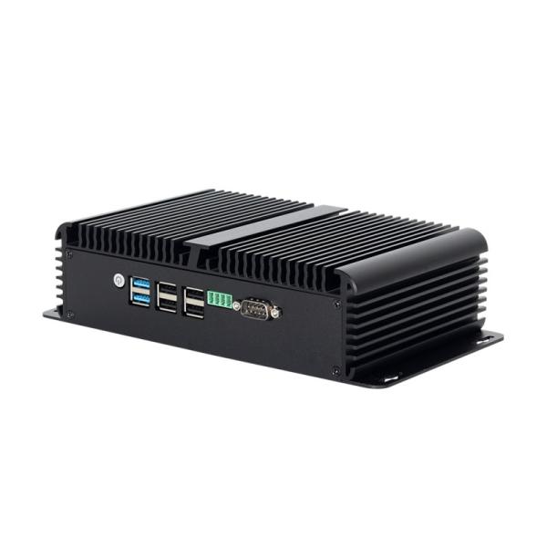 Quality DDR4 16G RAM Intel N100 Fanless Industrial Mini PC 4 LAN Dual COM Linux With WIFI for sale