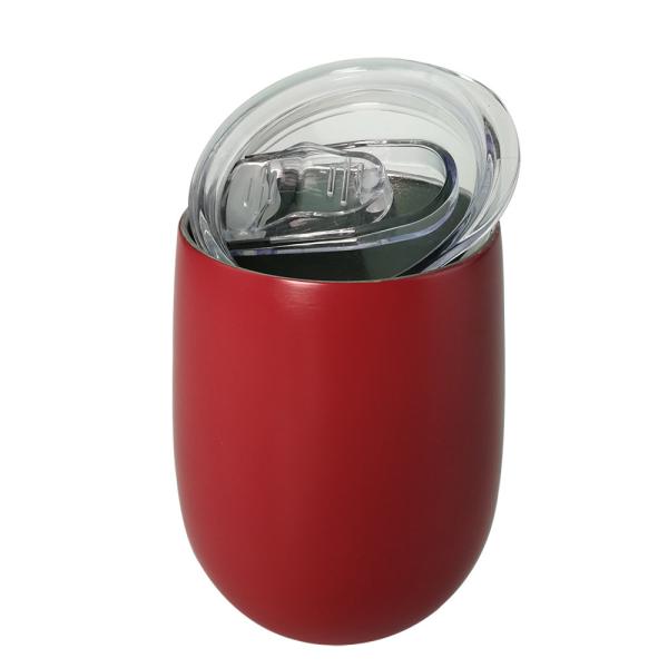 Quality 360ml 480ml Stainless Steel Mug With Lid , Coffee Insulated Mug Red Printing for sale