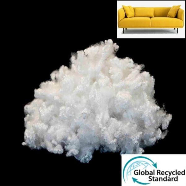 Quality 7D Hollow Siliconized Polyester Fibre 72mm Spiral Curl OEKO TEX for sale
