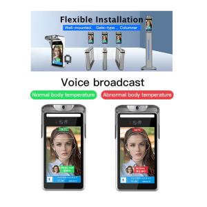 China 8 Inches Touchless Temperature Scanning Kiosk With Dual Cameras wholesale