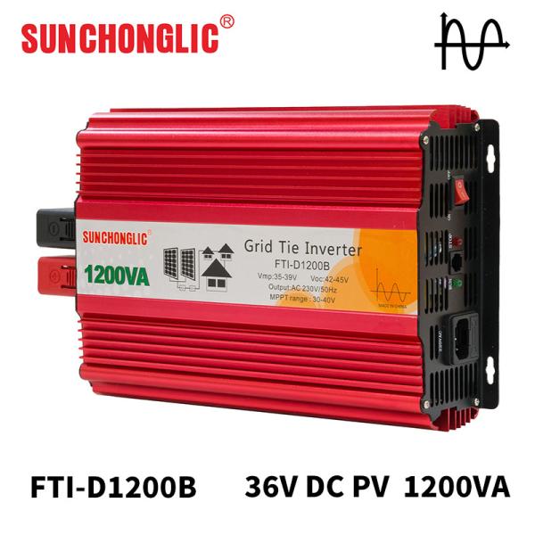 Quality 50Hz 260VAC 1200va 2kw Grid Tie Inverter LCD Display Grid Tied Pv Inverter for sale