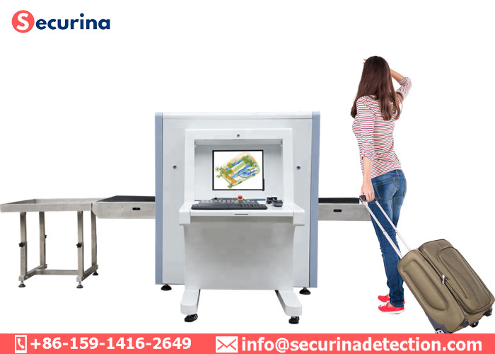 Dual Energy X Ray Baggage Scanner Machine Display Color Scanning Image SA6550