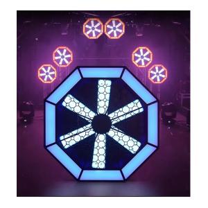 China DJ Disco Party Bar Club IP44 LED Fan Background Light for Photoshoot and Stage Decoration wholesale