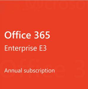 China Office 365 Enterprise E3 100 User One Year Subscription License Key For Pc/Mac wholesale