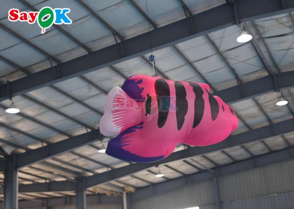 Quality Big Oxford LED Inflatable Flying Fish For Amusement Parks for sale