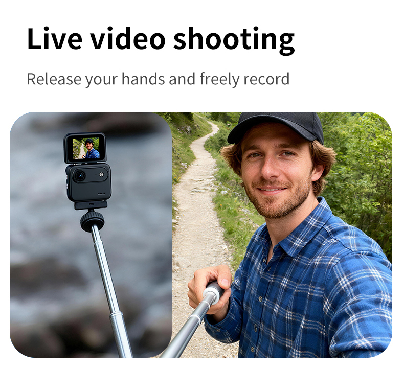 Stabilization Technology 143 Wide Angle Lens 2.0 Inch Flip Screen 1080P WiFi 800mAh Battery 10m Waterproof CMOS Sensor 128GB