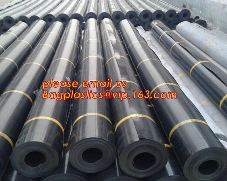HDPE Geomembrane for Stock Water Tanks Liner,seepage-proofing HDPE film, 00:10 Fish Farm Pond Liner HDPE Geomembrane p