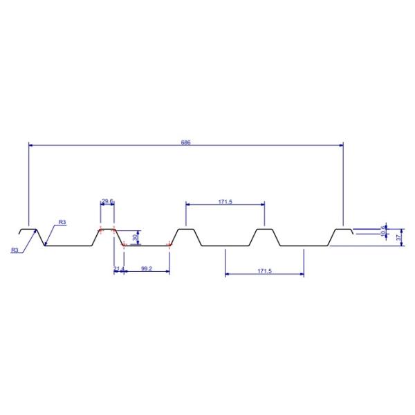 Metal IBR Roofing Sheet Cold Roll Forming Machine