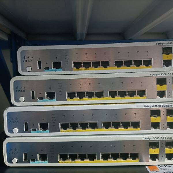 Quality SNMP Managed WS-C3560CG-8PC-S 8 Port Poe Switch Ports 2 Uplink Ports IP Base Switch for sale