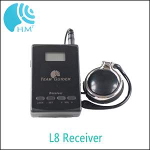 Cheap model L8 Portable Tour Guide System Audio Guide Systems with AAA Battery