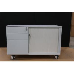 Light Grey H600mm W900mm Tambour Filing Cabinet Office Furniture