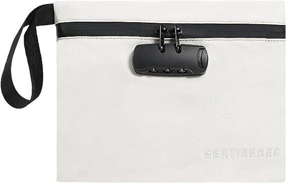 Quality Money Bag with Lock KaAutoler Fireproof and Waterproof Cash Bag with Zipper Closure Fireproof Safe Box Money Pouch Locki for sale