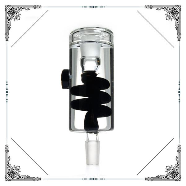 Freezable Coil Glass Ashcatchers With Glycerin 14mm 18mm Male Ashcatches