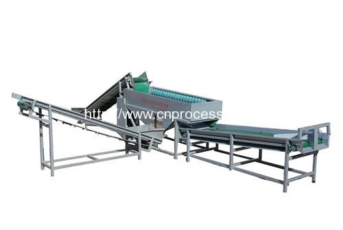 Brush type potato grader 2