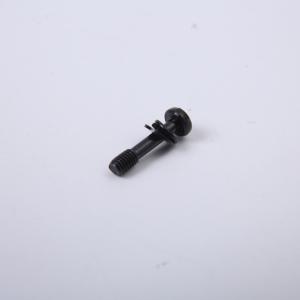 Black Zinc Plated Screws Round Head With Washer Triple Set , Cross Slotted Pan