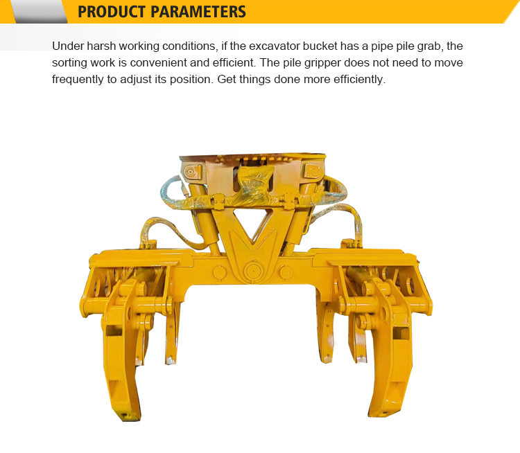 grapple pipe pile grab excavator Pile Driver