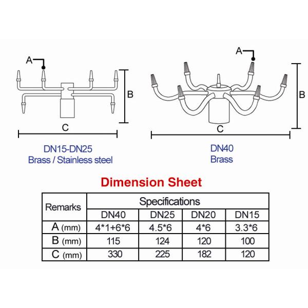Stainless Steel Pirouette Fountain Jet Nozzle Fountain Spray Head Pond Fountain Nozzles