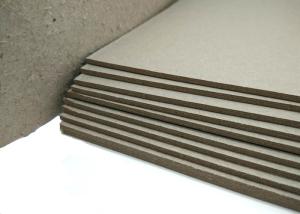 China Anti - Curl Gray Paperboard Laminated Cardboard Paper 2mm 1200gsm Thickness wholesale