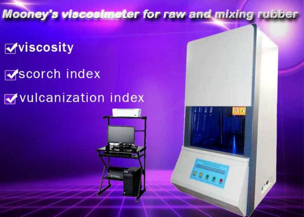 Quality Raw / Mixing Rubber Mooney Viscometer , Intelligent Temperature Control Viscosity Meter for sale