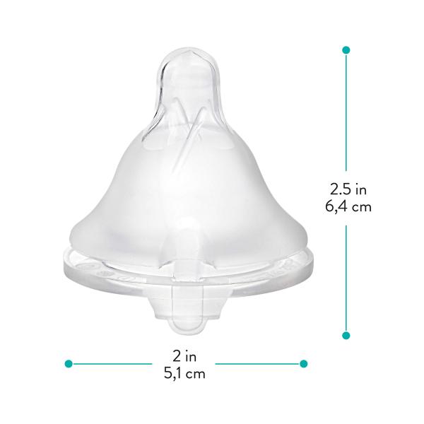 Sterilizer Safe Flat Dummy For Baby , 0 - 6 Month 100 Silicone Pacifier