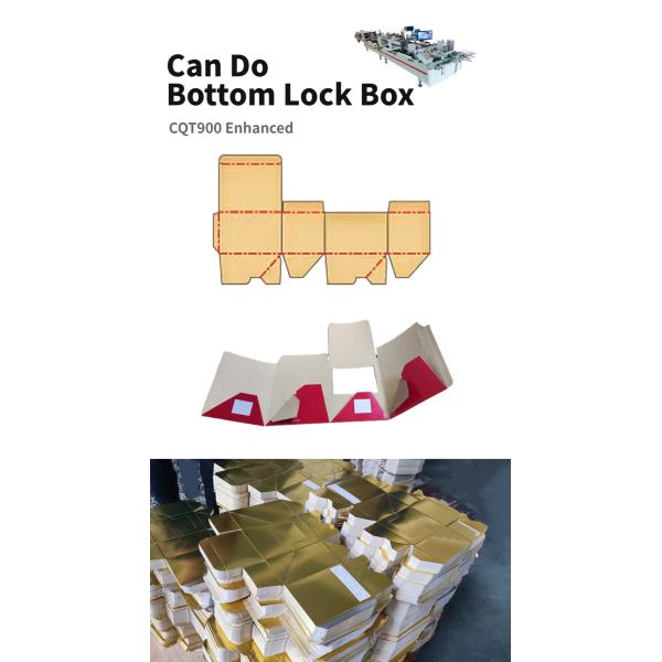 CQT-900 Automatic Adhesive Head Spray Gun Folder Gluer Machine for Box Folding and Gluing