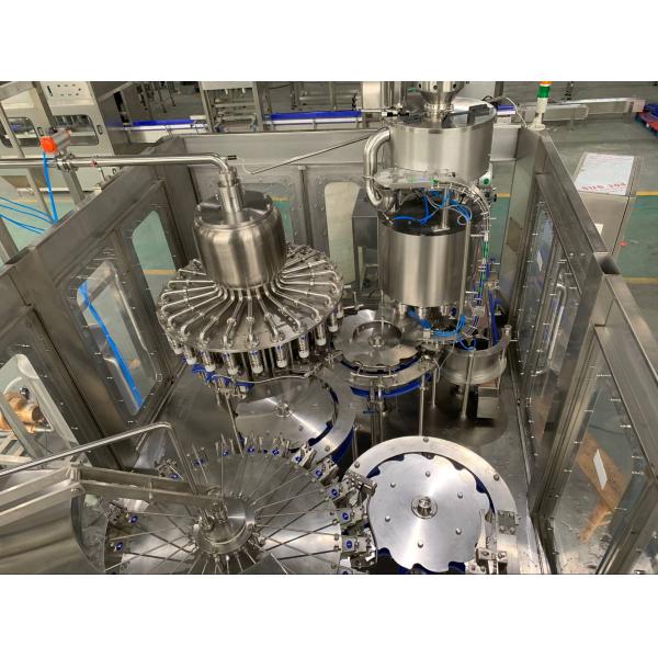 SS304 Orange Juice Filling Machine Automatic Washing Filling Capping Machine 3 In 1