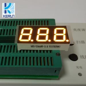 China 0.56 Inch 3 Digit 7 Segment LED Displays Common Cathode Yellow Color wholesale