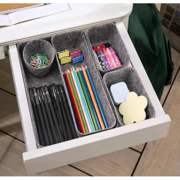 10.7x7.5 Organize Cosmetics 3mm Felt Storage Boxes