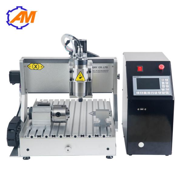 Quality AMAN3040 mini cylinder copper engraving machine computer controlled wood carving machine 3040 with high speed for sale