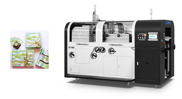 Quality Multi Function Cardboard Box Making Machine With Man Machine Control for sale