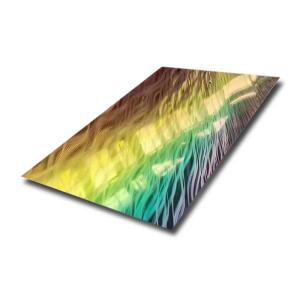 China ASTM Standard Decorative Stainless Steel Sheet With Patterns Surface 3D Laser For Club Stage wholesale